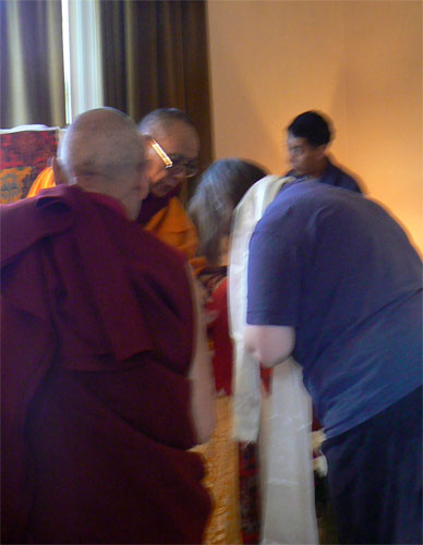 Thanks to Rizong Rinpoche for his wonderful teachings - Apologies for the blur!