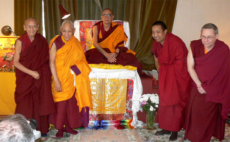 Monks present at teachings